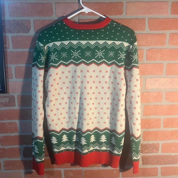 Elf "Raised By Elves" Christmas Sweater - Picture 4 of 4